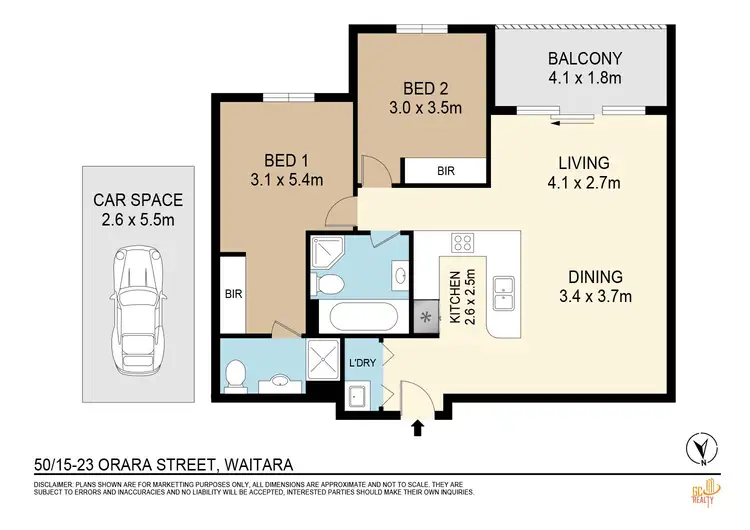 Floorplan of Homely apartment listing, 50/15-23 Orara Street, Waitara NSW 2077