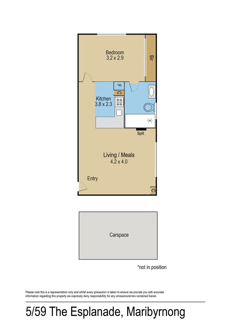 Floorplan of Homely apartment listing, 5/59 The Esplanade, Maribyrnong VIC 3032