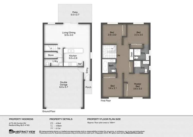 Floorplan of Homely townhouse listing, 4/75-99 Gordon Road, Redland Bay QLD 4165