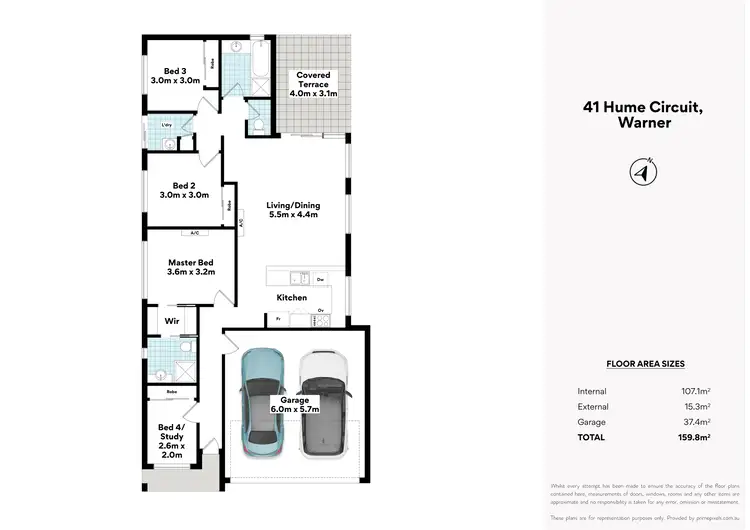 Floorplan of Homely house listing, 41 Hume Circuit, Warner QLD 4500