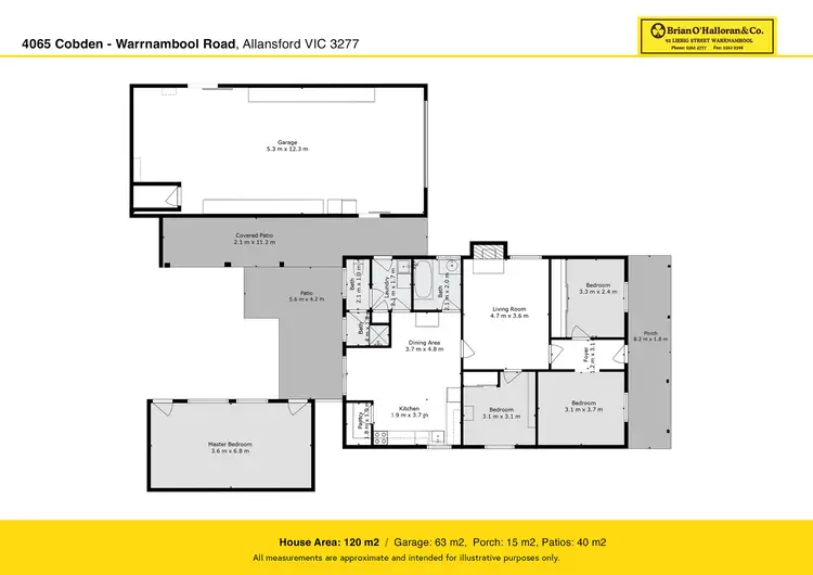 Floorplan of Homely rural property listing, 4065 Cobden-Warrnambool Road, Allansford VIC 3277