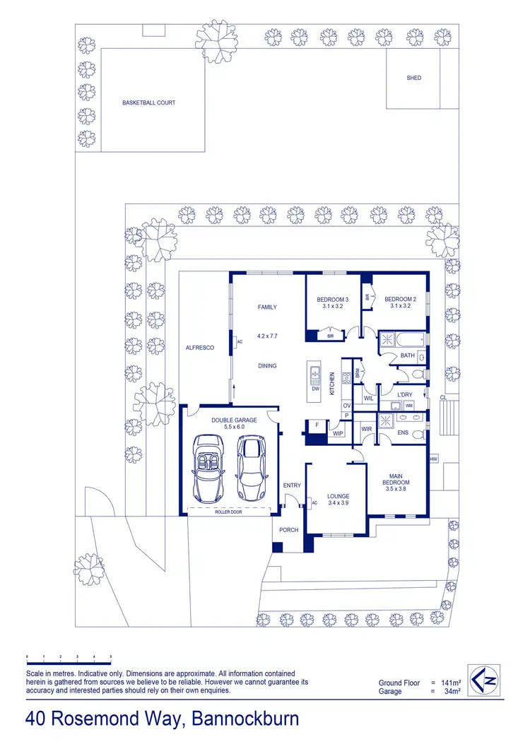 Floorplan of Homely house listing, 40 Rosemond Way, Bannockburn VIC 3331