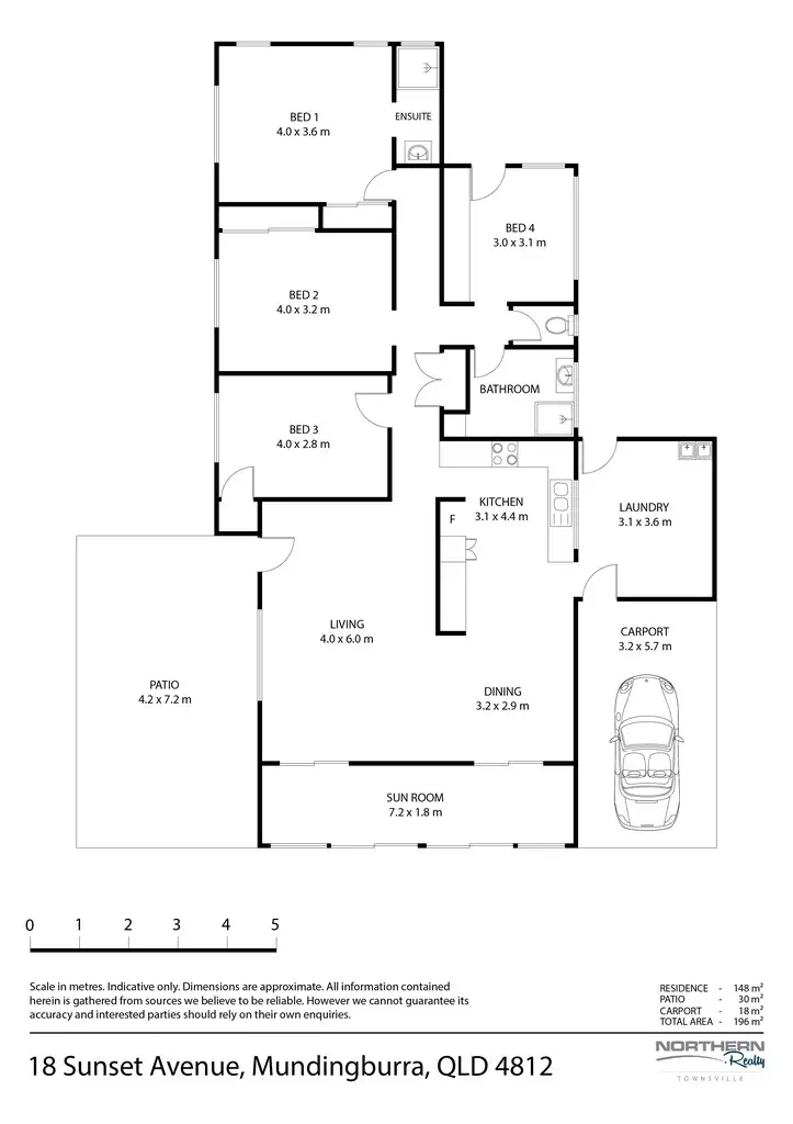 Floorplan of Homely house listing, 18 Sunset Avenue, Mundingburra QLD 4812