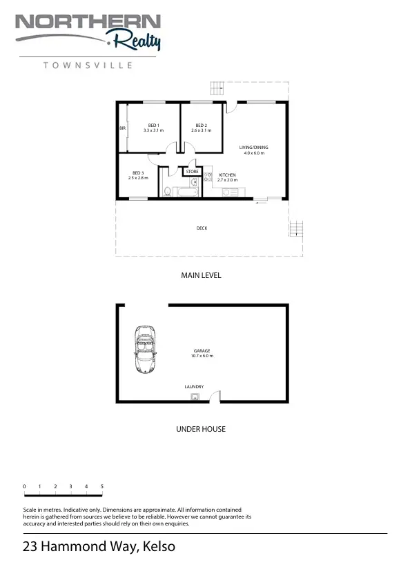 Floorplan of Homely house listing, 23 Hammond Way, Kelso QLD 4815