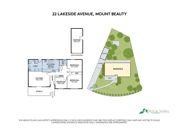 Floorplan of Homely house listing, 22 Lakeside Avenue, Mount Beauty VIC 3699