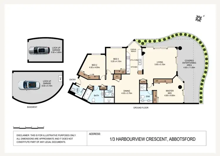 Floorplan of Homely apartment listing, 1/3 Harbourview Crescent, Abbotsford NSW 2046