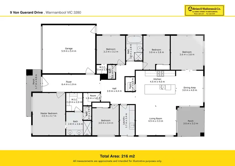 Floorplan of Homely house listing, 9 Von Guerard Boulevard, Warrnambool VIC 3280