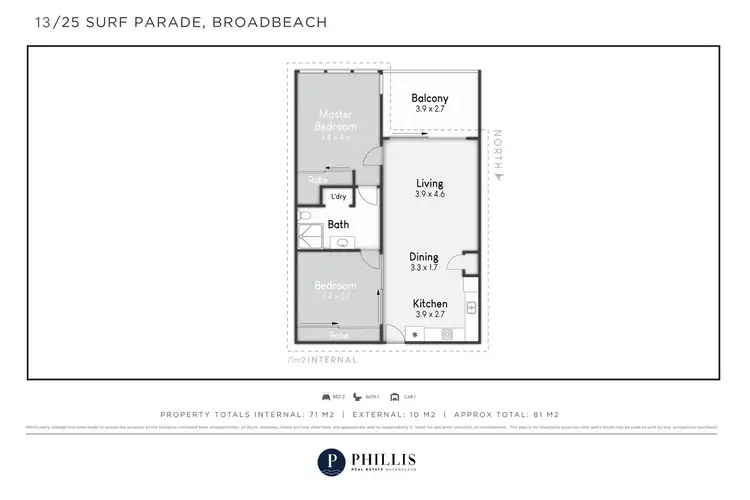 Floorplan of Homely apartment listing, 13/25 Surf Parade, Broadbeach QLD 4218