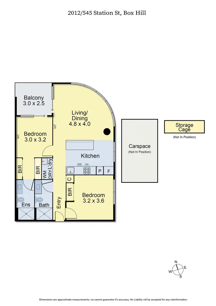 Floorplan of Homely apartment listing, 2012/545 Station Street, Box Hill VIC 3128