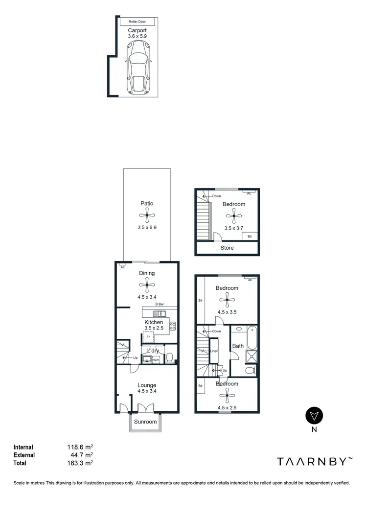 Floorplan of Homely townhouse listing, 21 Henley Beach Road, Mile End SA 5031