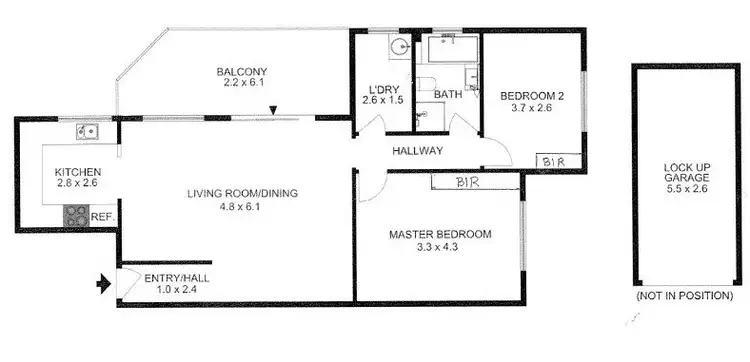 Floorplan of Homely apartment listing, 1/18 Thomas Street, Parramatta NSW 2150