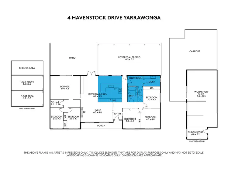 Floorplan of Homely house listing, 4 Havenstock Drive, Yarrawonga VIC 3730