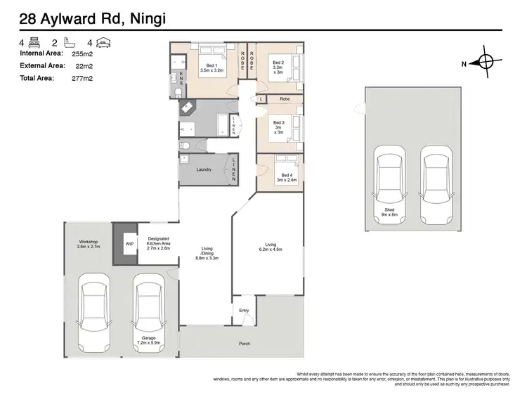 Floorplan of Homely house listing, 28 Aylward Road, Ningi QLD 4511