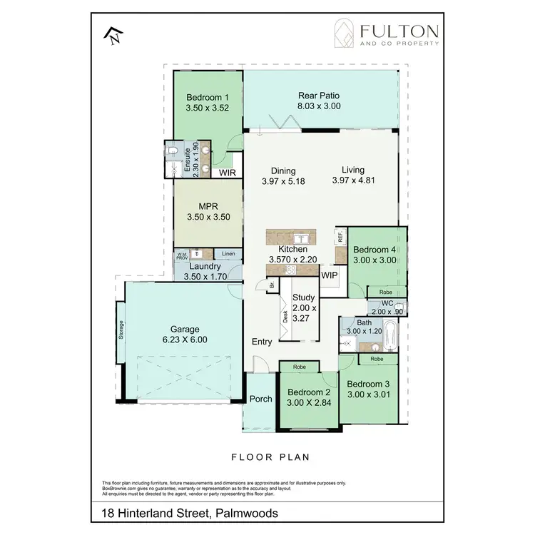 Floorplan of Homely house listing, 18 Hinterland Street, Palmwoods QLD 4555