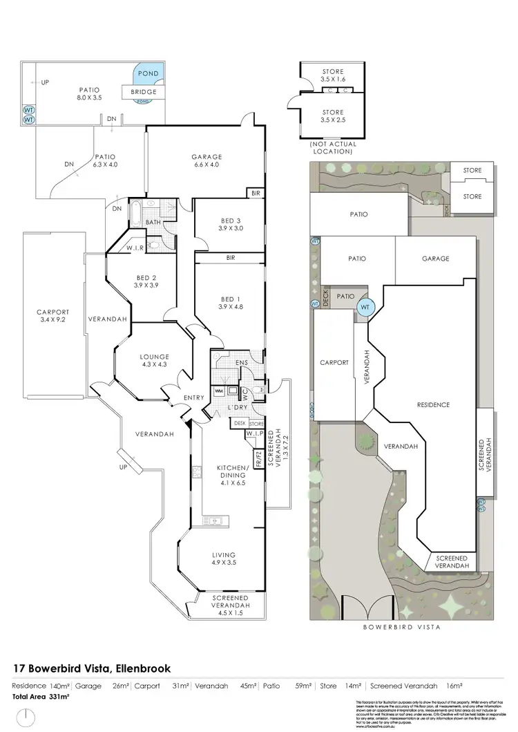 Floorplan of Homely house listing, 17 Bowerbird Vista, Ellenbrook WA 6069