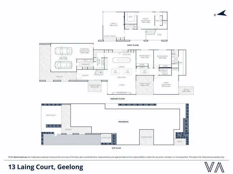 Floorplan of Homely house listing, 13 Laing Court, Geelong VIC 3220