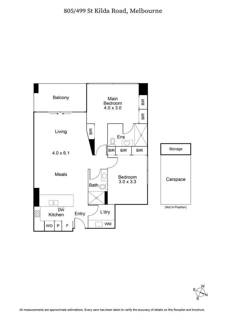 Floorplan of Homely apartment listing, 805/499 St Kilda Road, Melbourne VIC 3004