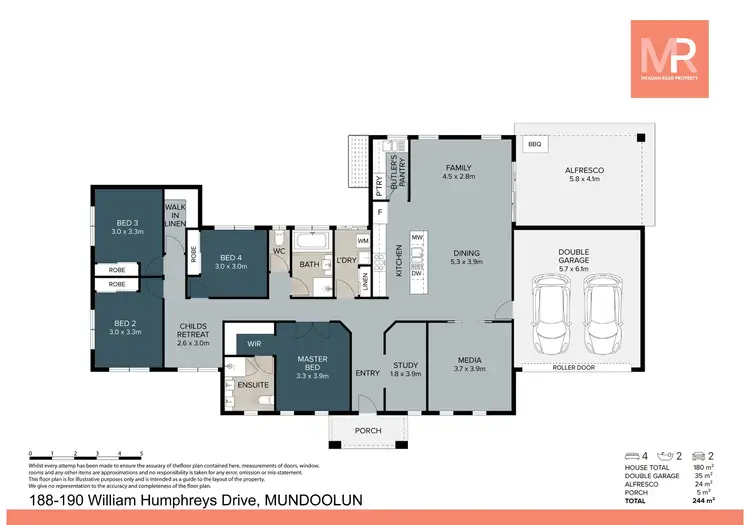 Floorplan of Homely house listing, 188 William Humphreys Drive, Mundoolun QLD 4285