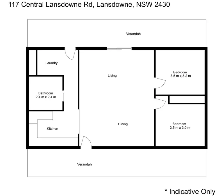 Floorplan of Homely rural property listing, 117 Central Lansdowne Road, Lansdowne NSW 2430