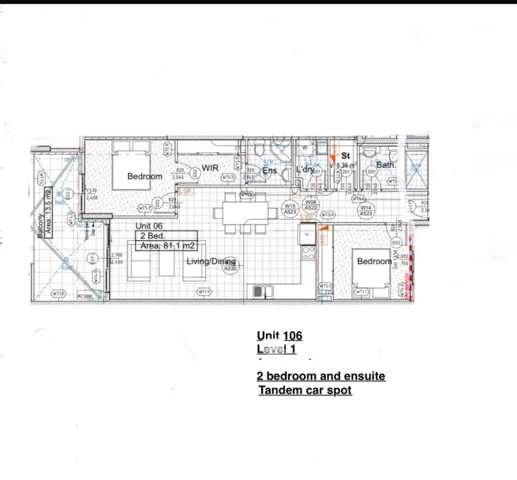 Floorplan of Homely apartment listing, 106/14 Hilltop Road, Merrylands NSW 2160