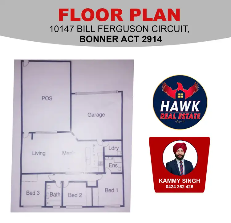 Floorplan of Homely townhouse listing, 10/147 Bill Ferguson Circuit, Bonner ACT 2914