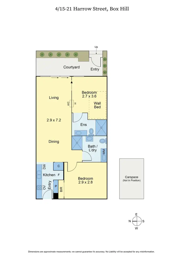 Floorplan of Homely apartment listing, 4/15-21 Harrow Street, Box Hill VIC 3128