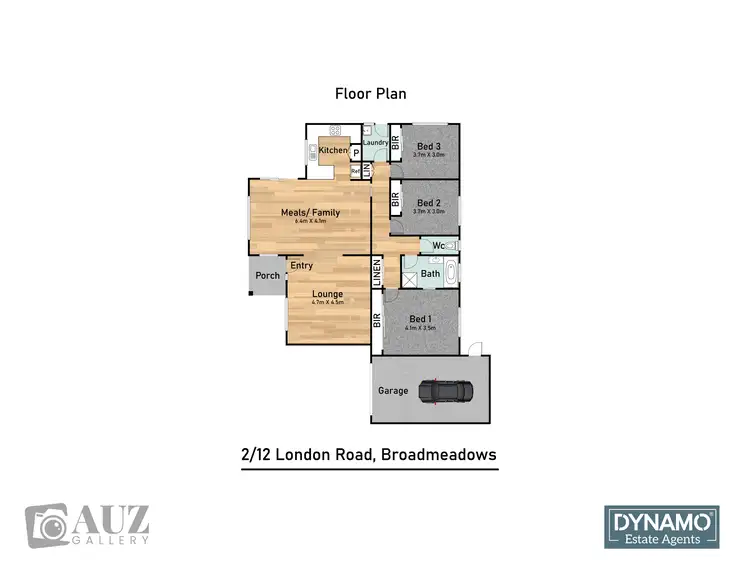 Floorplan of Homely house listing, 2/12 London Road, Broadmeadows VIC 3047