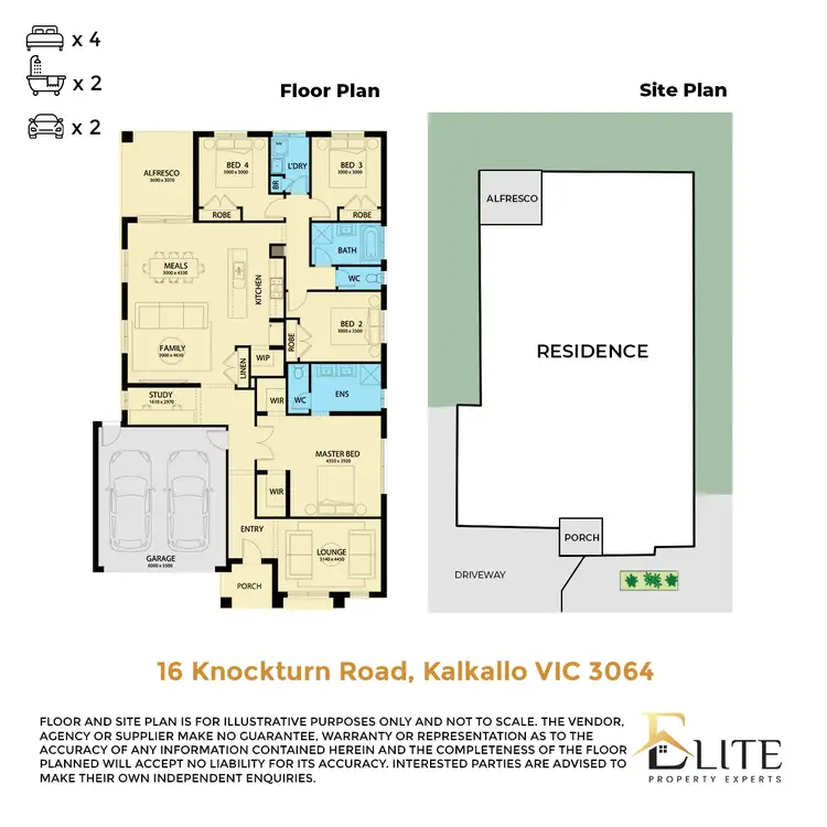 Floorplan of Homely house listing, 16 Knockturn Road, Kalkallo VIC 3064