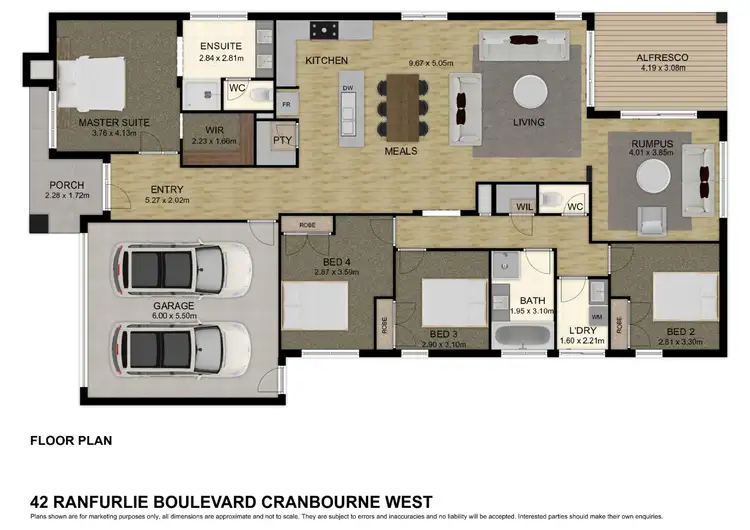 Floorplan of Homely house listing, 42 Ranfurlie Boulevard, Cranbourne West VIC 3977