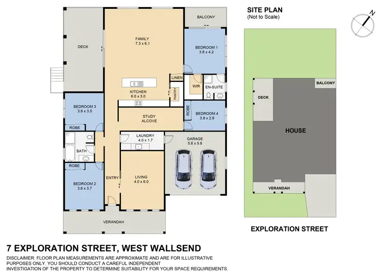 Floorplan of Homely house listing, 7 Exploration Street, West Wallsend NSW 2286