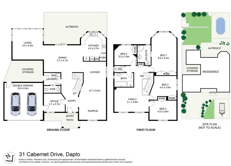 Floorplan of Homely house listing, 31 Cabernet Drive, Dapto NSW 2530