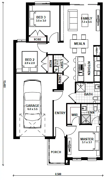 Floorplan of Homely house listing, Lot 158 Kestrel Street, Officer VIC 3809