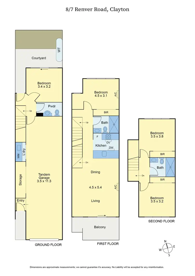 Floorplan of Homely townhouse listing, 8/7 Renver Road, Clayton VIC 3168