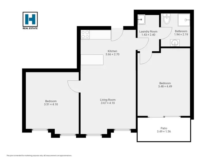 Floorplan of Homely unit listing, 13/1 Dunns Lane, Merimbula NSW 2548