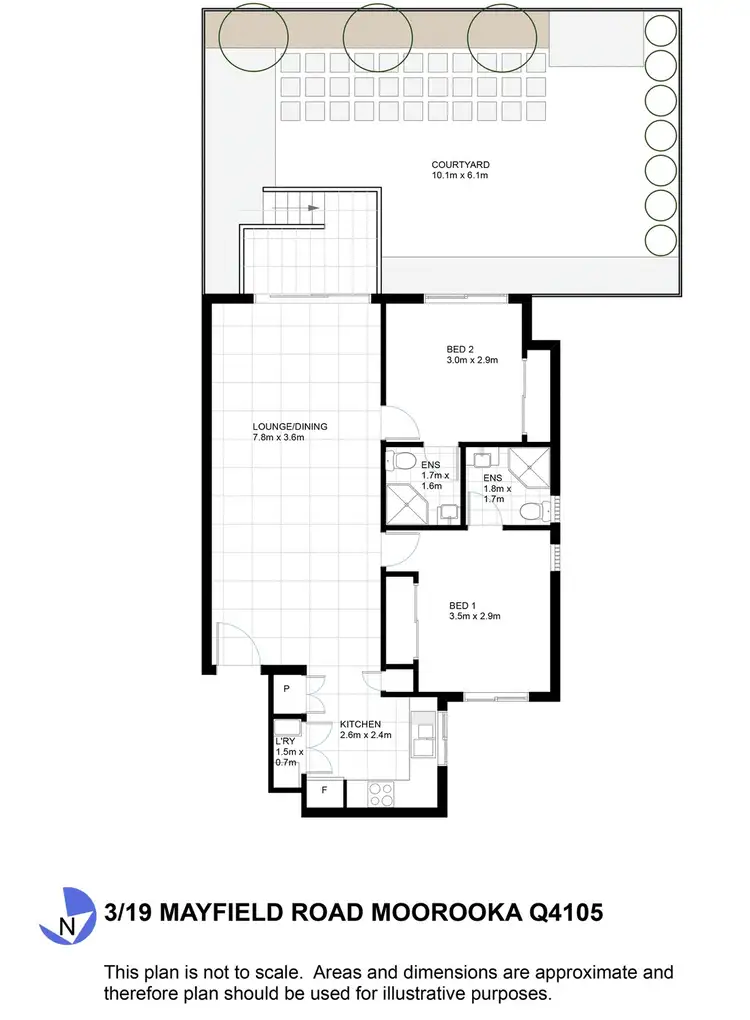 Floorplan of Homely apartment listing, 3/19 Mayfield Road, Moorooka QLD 4105