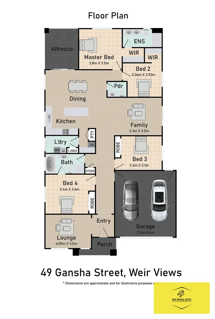 Floorplan of Homely house listing, 49 Gansha Street, Weir Views VIC 3338