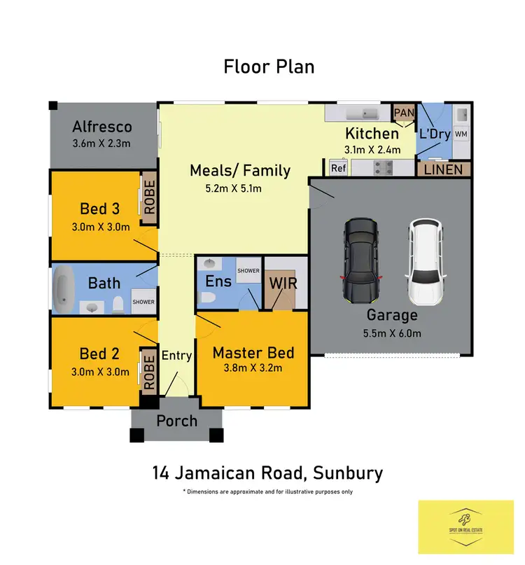Floorplan of Homely house listing, 14 Jamaican Road, Sunbury VIC 3429