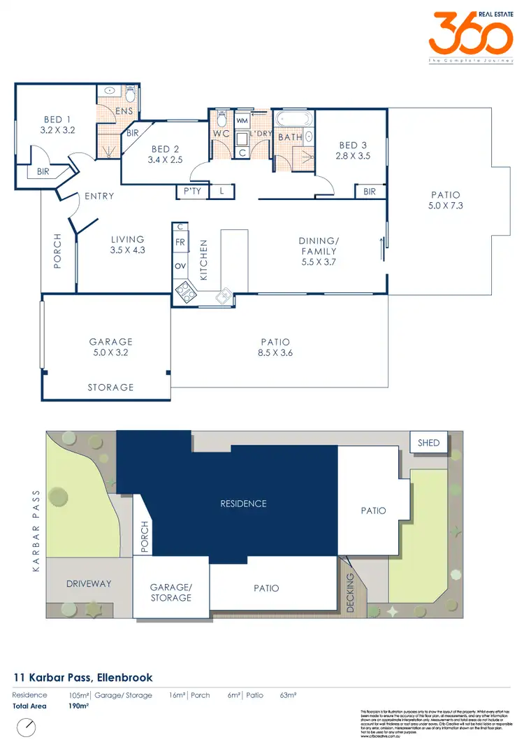Floorplan of Homely house listing, 11 Karbar Pass, Ellenbrook WA 6069