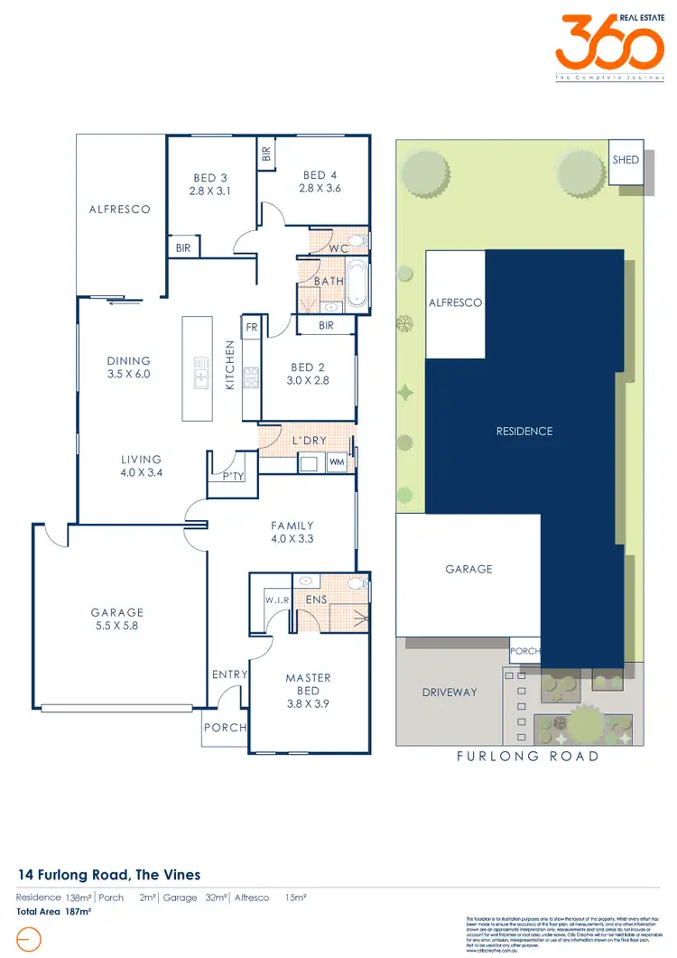 Floorplan of Homely house listing, 14 Furlong Road, The Vines WA 6069