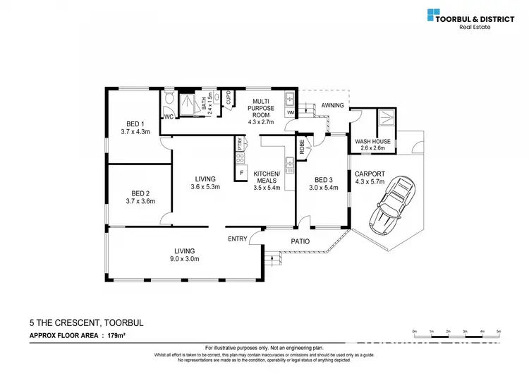 Floorplan of Homely house listing, 5 The Crescent, Toorbul QLD 4510