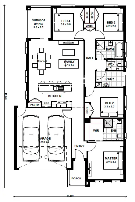 Floorplan of Homely house listing, Lot 338 Winton Drive, Fraser Rise VIC 3336