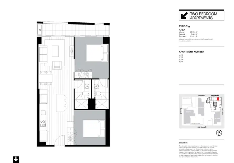 Floorplan of Homely apartment listing, 207/33 Rose Lane, Melbourne VIC 3000