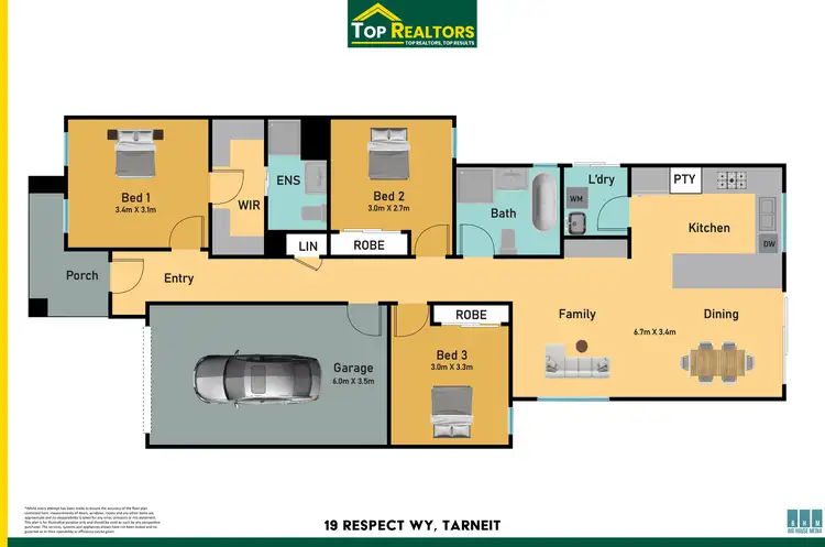 Floorplan of Homely house listing, 19 Respect Way, Tarneit VIC 3029