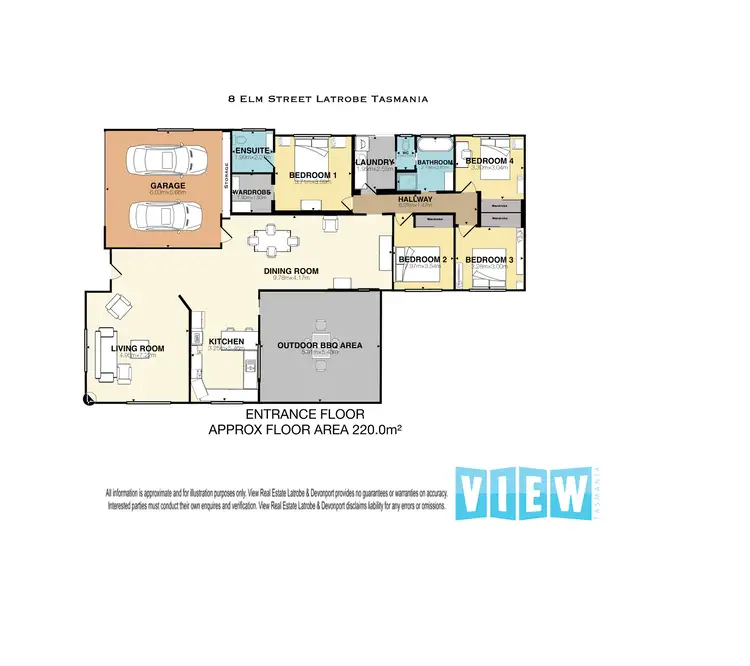Floorplan of Homely house listing, 8 Elm Street, Latrobe TAS 7307