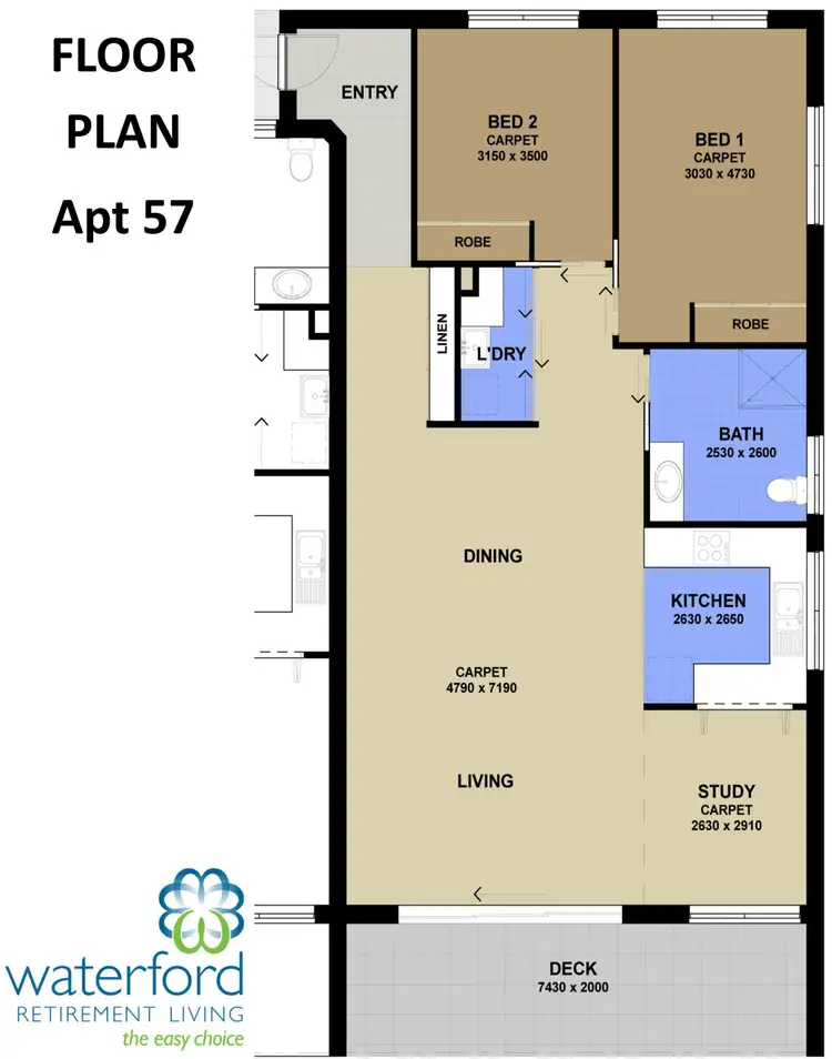 Floorplan of Homely retirement listing, 57/24 Kincumber Street, Kincumber NSW 2251