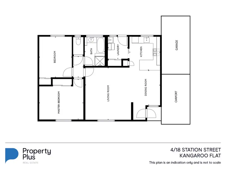 Floorplan of Homely unit listing, 4/18 Station Street, Kangaroo Flat VIC 3555