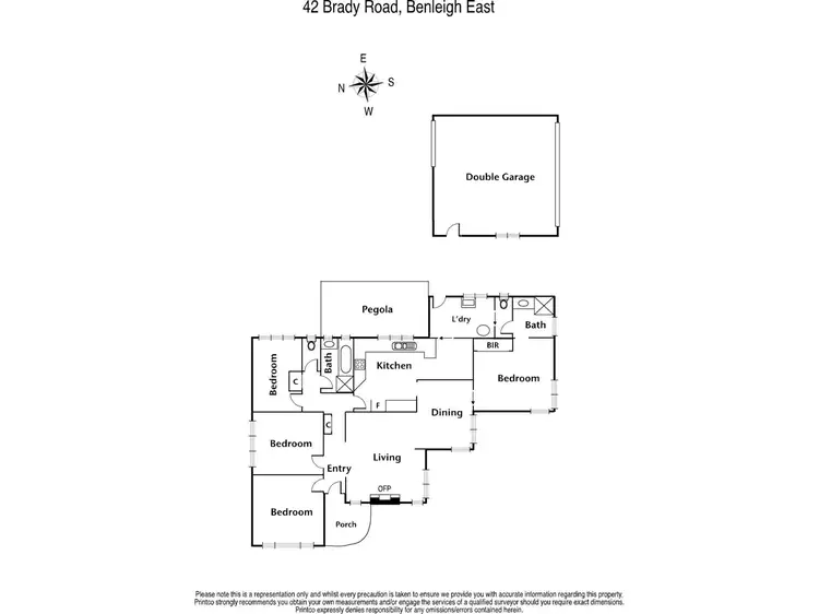 Floorplan of Homely house listing, 42 Brady Road, Bentleigh East VIC 3165