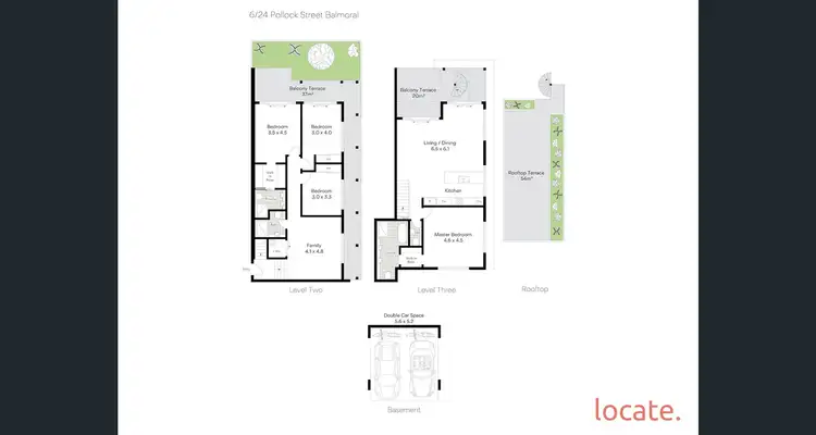 Floorplan of Homely townhouse listing, 6/24 Pollock, Balmoral QLD 4171
