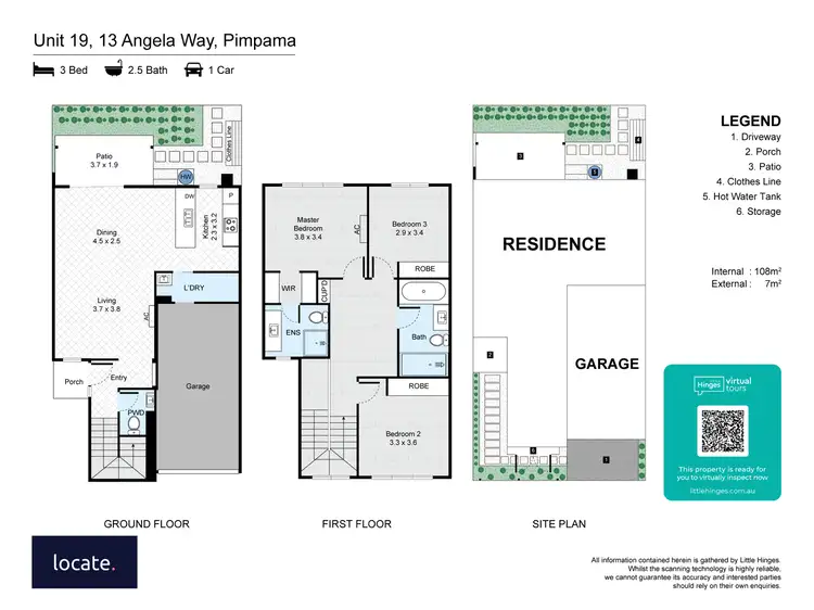 Floorplan of Homely townhouse listing, 19/13 Angela Way, Pimpama QLD 4209