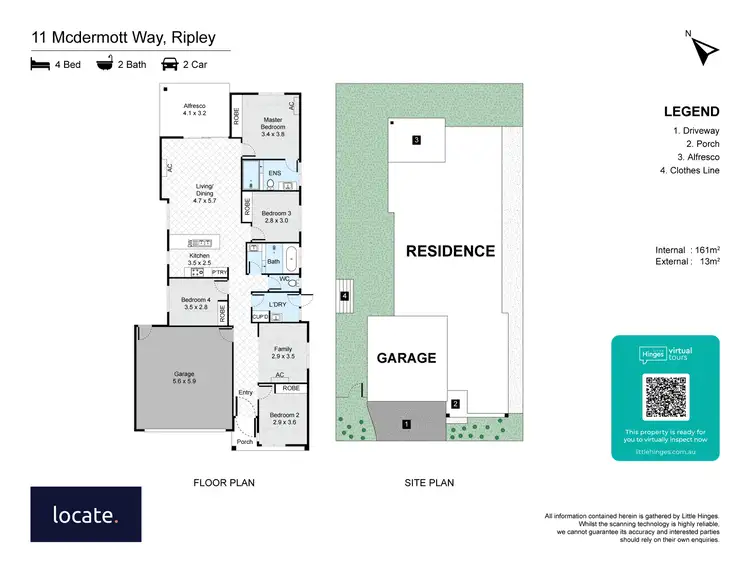 Floorplan of Homely house listing, 11 McDermott Way, Ripley QLD 4306